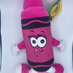 Crayola JAZZBERRY Plush JAM PINK CRAYON CHARACTER 18" Stuffed Iazberry iam Iazzy
